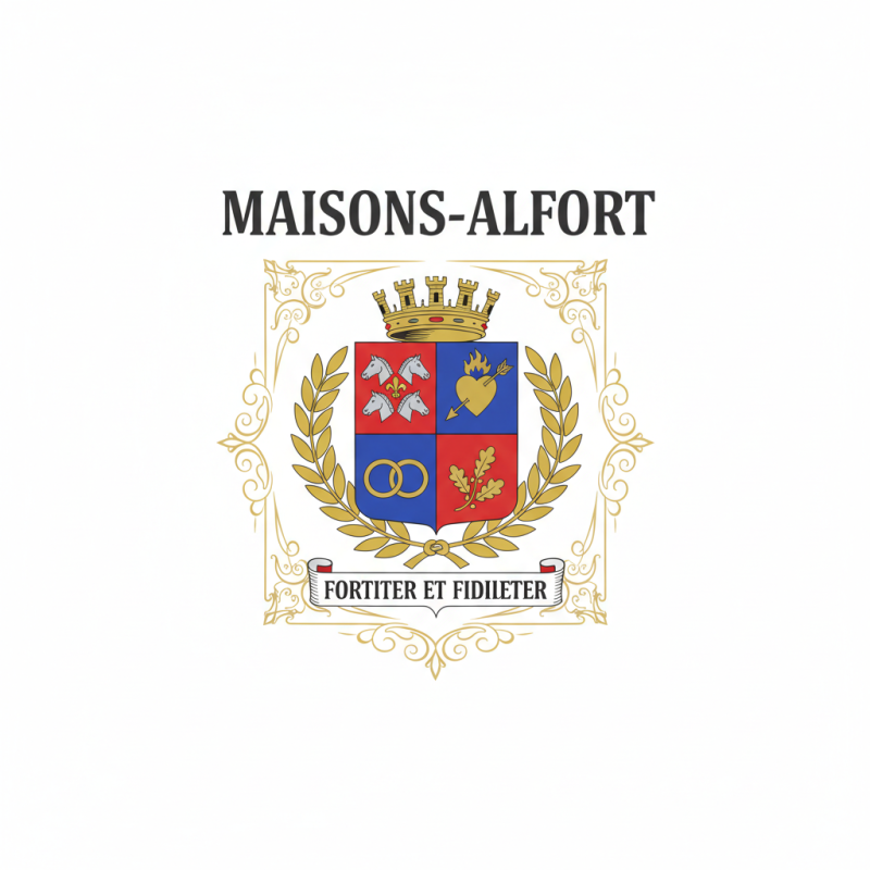Sweatshirt Maisons-Alfort - Blason Officiel | J'adore Ma Ville
